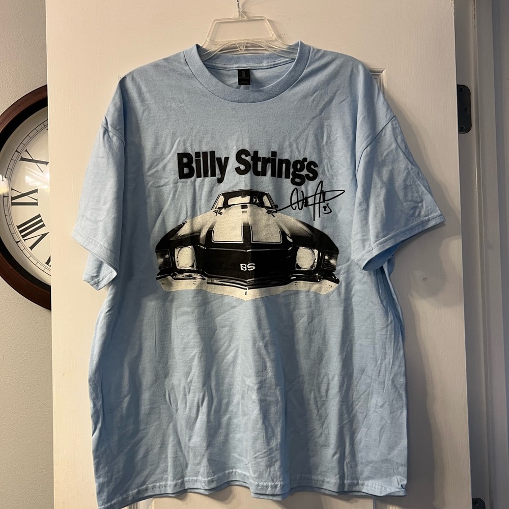 Billy Strings baby blue tee Highway Prayers XL
